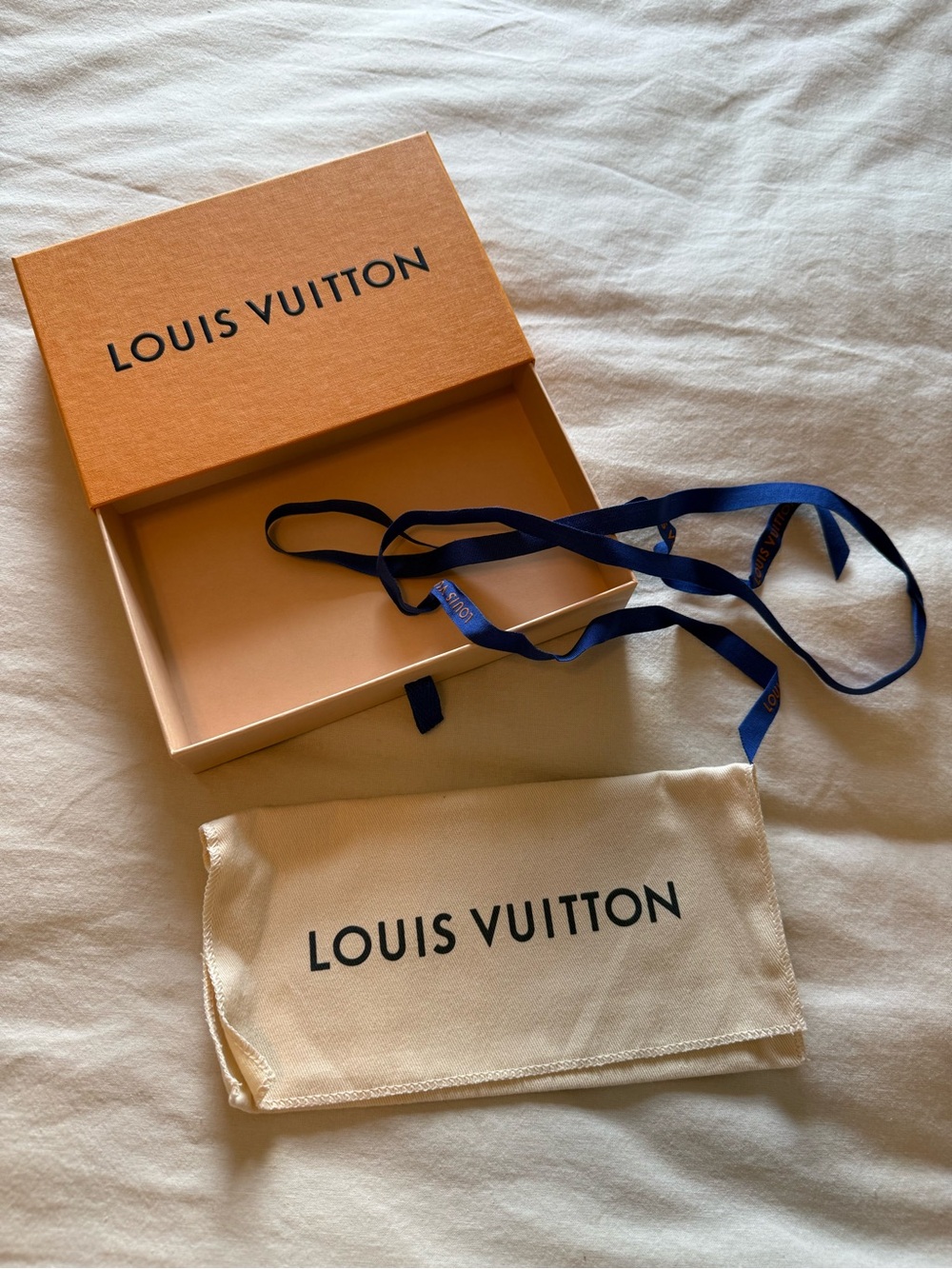 Louis Vuitton Orange Box with Natural Dust Bag